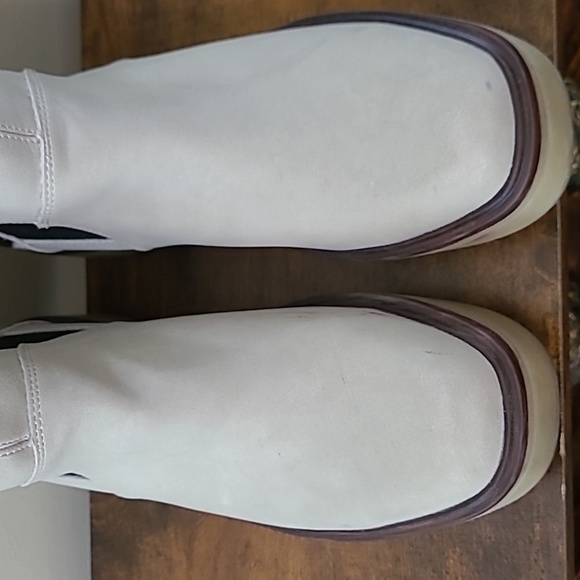 Mi.iM Cream & Black Pullon Ankle Boots with Zebra Print size 8 - Picture 3 of 11